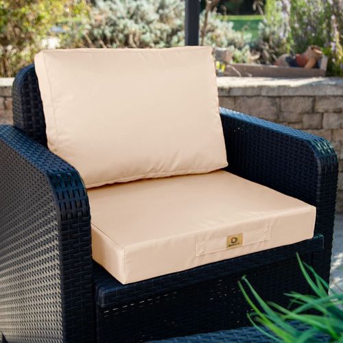 Coussins Pour Salon De Jardin Déhoussable 60x70cm Beige