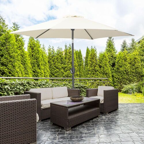 Parasol Inclinable De Jardin Crème