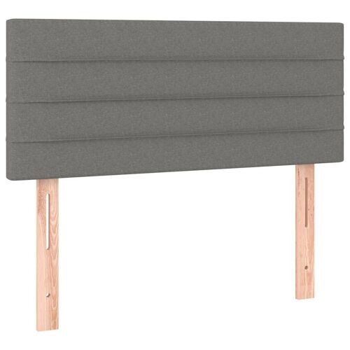 vidaXL Tête de lit Gris foncé 80x5x78/88 cm Tissu