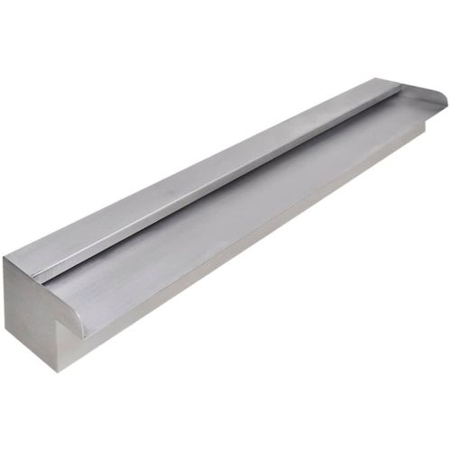 Lame d'eau rectangulaire pour piscine en acier inoxydable 90 cm
