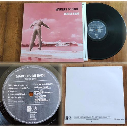 Album Disque Lp 33t Rpm 12" Vinyle Marquis De Sade « Rue De Siam » Post-Punk France 1981