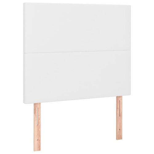 vidaXL Têtes de lit 2 pcs Blanc 80x5x78/88 cm Similicuir