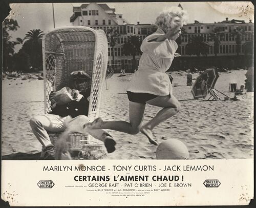 Certains L'aiment Chaud * Film 1959 Billy Wilder - 1 Photo Originale D'exploitation De Cinéma * Petite Affiche 24x30 Cm - Marilyn Monroe ; Tony Curtis ; Jack Lemmon - Some Like It Hot