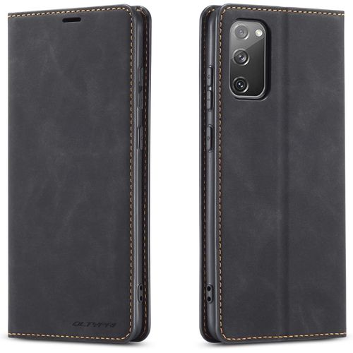 Coque Pour Samsung Galaxy S20 Fe 5g, Housse En Cuir Premium Pu Portefeuille Etui, [Fentes Pour Cartes] [Fermoir Magnetique] [Stand Fonction] Flip Coque Pour Samsung Galaxy S20 Fe 5g - Noir