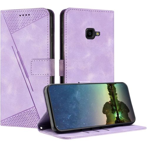 Kal-Etui Coque Pour Samsung Galaxy Xcover 4 / 4s, Coque De Telephone En Cuir De Première Qualité [Pochette De Portefeuille] Porte Carte Compatible Avec Coque Samsung Xcover 4/4s - Violet