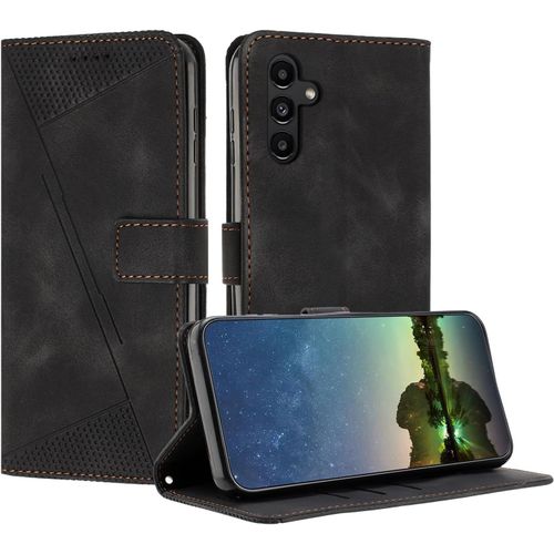 Kal-Etui Coque Pour Samsung Galaxy A15, Coque De Telephone En Cuir De Première Qualité [Pochette De Portefeuille] Compatible Avec Coque Samsung A15 - Noir