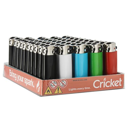 Lot De 50 Mini Briquets À Pierre De La Marque Cricket Jetables Multicolore