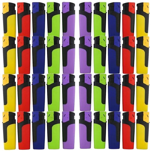 Pack Boite De 50 Briquets Électronique Turbo Zorr Rubber Serie