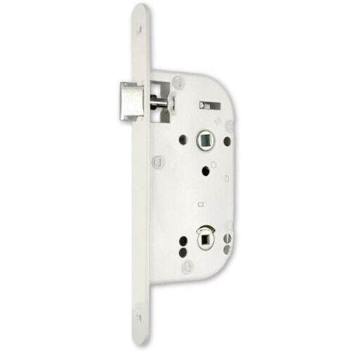 Serrure axe 50 NF Métalux bec de cane droite sans gâche réversible - aspect inox - EURO-ELZETT - G848E2D7K4 ROZ