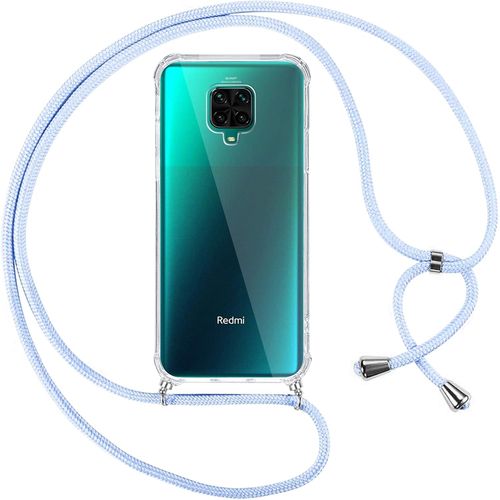 Coque Pour Xiaomi Redmi Note 9 Pro/9 Pro Max/9s 4g Avec Cordon, Transparente Silicone Housse Avec Réglable De Collier Anti-Chute Etui Pour Redmi Note 9 Pro, Ètuis À Bandoulière 6.67"", Violet