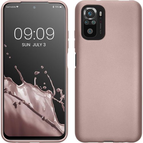 KAL-Housse Compatible Avec Xiaomi Redmi Note 10 / Note 10S Coque - Housse De Téléphone Protection Souple En Tpu - Baie Arctique Métallique