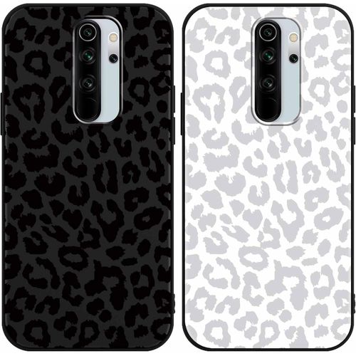 Kal-2 Pièces Coque Pour Xiaomi Redmi Note 8 Pro 6,53"" Motif De Lmprimé Léopard Étui, Noir Aesthetic Design Housse De Téléphone Silicone Souple Antichoc Protection Case Pour Xiaomi Redmi Note 8 Pro