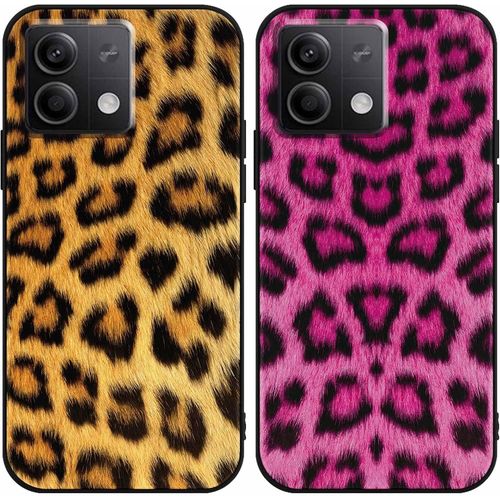 2 Pièces Coque Pour Xiaomi Redmi Note 13 5g 6,67"" Motif De Lmprimé Léopard Étui, Coloré Aesthetic Design Housse De Téléphone Silicone Antichoc Protection Case Cover Pour Xiaomi Redmi Note 13