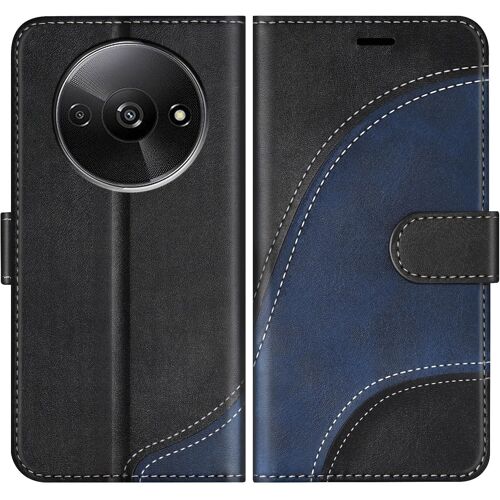 KAL-Coque Pour Xiaomi Redmi A3, Housse En Cuir Pu Pochette De Portefeuille, Magnétique Étui De Protection Housse Coque Pour Xiaomi Redmi A3, Noir