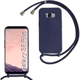Kal-Coque Pour Samsung Galaxy S8 Plus Avec Cordon De Collier, Coque Avec Cordon Étui Silicone Tpu Housse, Collier Réglabletéléphone Portable Lanyard Case Samsung Galaxy S8 Plus, Bleu