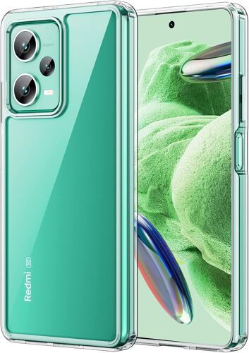 KAL-Coque Pour Xiaomi Redmi Note 12 5G (Pas Pour 4G), Anti-Jaunissement Étui De Protection Antichoc, Housse Anti-Rayures Dos Pc Dur (Transparente)