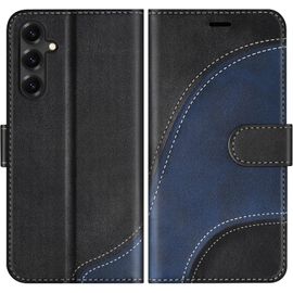Kal-Coque Pour Samsung Galaxy S25, Housse En Cuir Pu Pochette De Portefeuille, Magnétique Étui De Protection Housse Coque Pour Galaxy S25, Noir