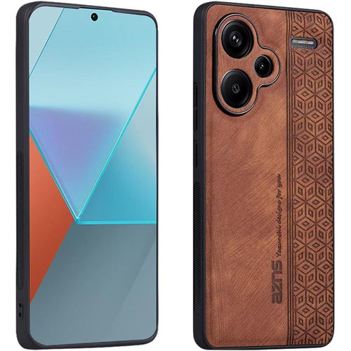 KAL-Coque Pour Xiaomi Redmi Note 13 Pro Plus 5G (Pro+ 5G), Étui De Protection En Cuir Ultra Fin Antidérapant Et Antichoc Housse Téléphone Portable De Style Rétro - Brun