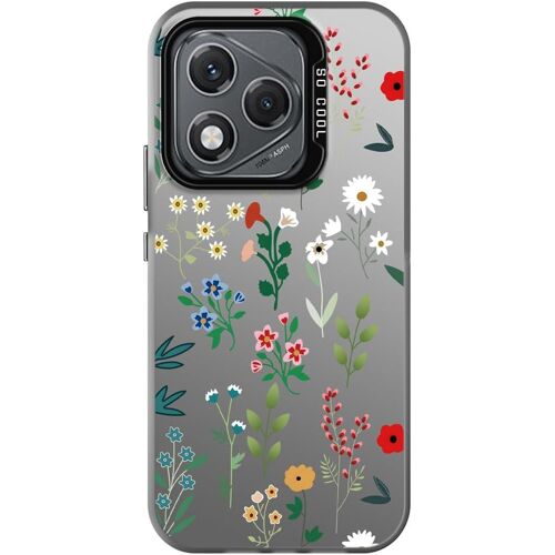 KAL-Coque Pour Honor 400 Lite, Étui Téléphone Ultra Fine Antichoc Fleurs Animal Motif Design Housse Protection Slim Bumper Case Cover, Flower