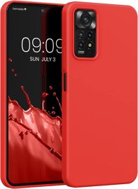 Housse Compatible avec Xiaomi Redmi Note 11 Pro/Note 11 Pro (5G) / Note 12 Pro (4G) Coque - Housse de téléphone Protection Souple en TPU Silicone - Rouge