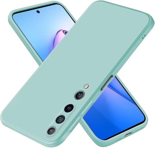 KAL-Coque Pour Xiaomi Mi 10 5G (6.67"" Inches), Étui En Silicone Tpu Souple - Cyan Clair