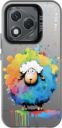 Coque Pour Honor 400 Lite, Étui Téléphone Ultra Fine Antichoc Fleurs Animal Motif Design Housse Protection Slim Bumper Case Cover, Sheep[Hou997566]