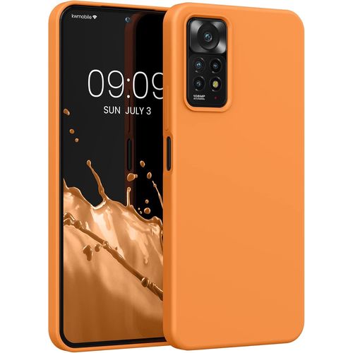 Kal-Housse Compatible Avec Xiaomi Redmi Note 11 Pro/Note 11 Pro (5g) / Note 12 Pro (4g) Coque - Housse De Téléphone Protection Souple En Tpu Silicone - Orange Fruitée