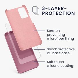 Housse Compatible avec Xiaomi Redmi Note 11 Pro/Note 11 Pro (5G) / Note 12 Pro (4G) Coque - Housse de téléphone Protection Souple en TPU Silicone - Rose foncé