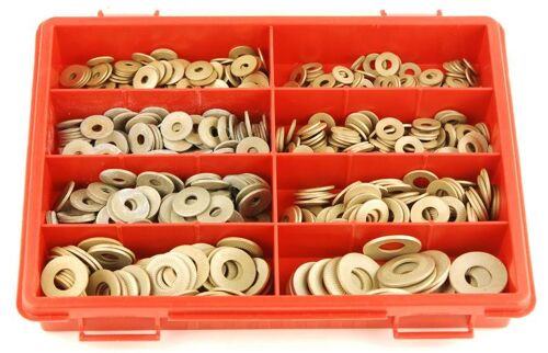 RONDELLES CONTACT ACIER ASSORTIMENT DE 615 RONDELLES