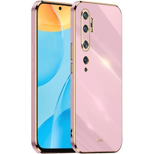 Kal-[Cadre Galvanisé Coque Pour Xiaomi Mi Note 10 / Xiaomi Mi Note 10 Pro (6.47" Inches) Etui De Protection En Silicone Tpu - Violet