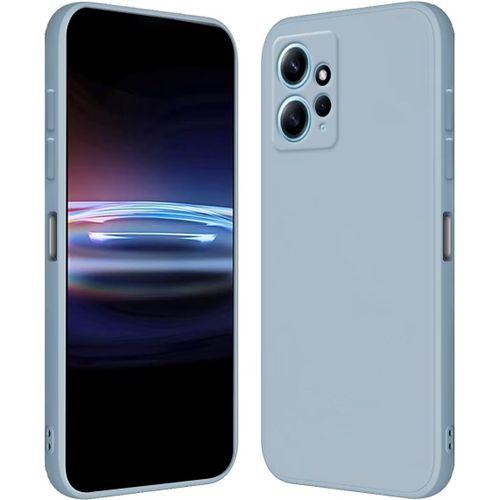 Kal-Coque Pour Redmi Note 12 (4g) (6.67" Inches) Étui En Silicone Tpu Souple - Bleu Fumé