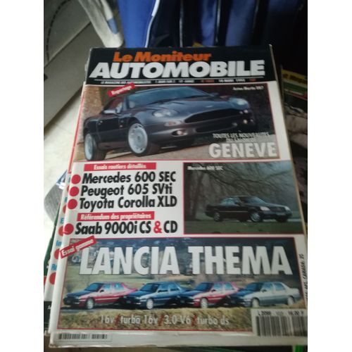 Le Moniteur 1025 De 1993 Mitsubishi Galant,Rover 820 Ti,Saab 9000 Aero,Mercedes 600 Sec,Peugeot 605 Svti,Toyota Corolla 2.0d Xl,Saab 9000i 16,Cd,Lancia Thema 16v Ls,3.0 V6 Lx,Turbo Ds Ls,Turbo 16v Ls