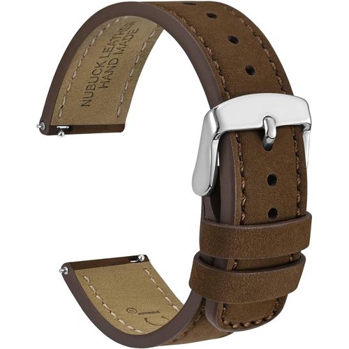 Rétro Bracelets De Montre,Cuir Nubuck,Libération Rapide,Bracelet De Rechange Pour Homme,Boucle En Acier Inoxydable,18mm 20mm 22mm.[U33]