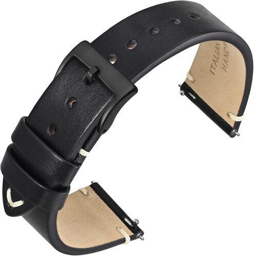 Bracelet De Montre Pour Homme Femme, Bracelets En Cuir Rétro Italien, Dégagement Rapide, Largeur De Bande 18mm 20mm 22mm