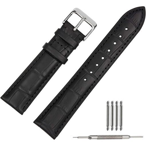 Montre Vintage STAINLESS STEEL BACK Grise - Acier, Affichage 24h, Calendrier Perpétuel, Occasion