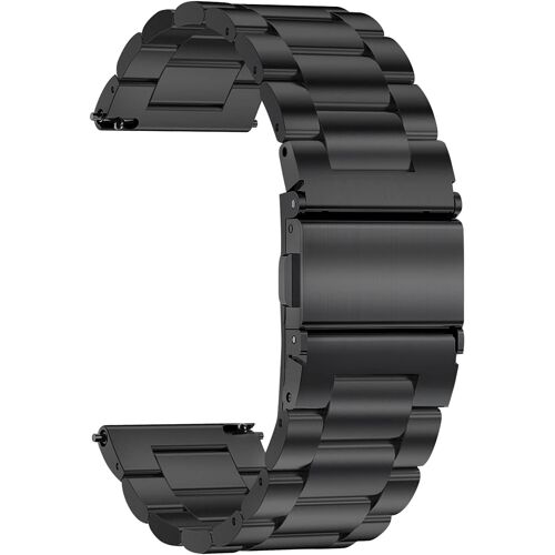 Kalanka-Bracelet De Montre Métal 20mm- Bracelets De Montres Remplacement À Dégagement Rapide Noir Pour Homme Et Femme - Montre Bracelet En Acier Inoxydable Pour Smartwatch - 16mm 18mm 20mm 22mm