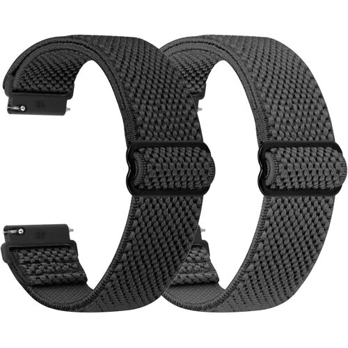 KALANKA-Tressé Bracelet Montre en Nylon pour 24mm 22mm 20mm 19mm 18mm bracelet Homme et Femme, Boucle Réglable Sangles Sport élastiques Bracelets de Montre de Remplacement