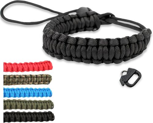 Dragonne pour appareil photo : sangle de poignet en paracorde pour appareil photo reflex numérique.[E51]