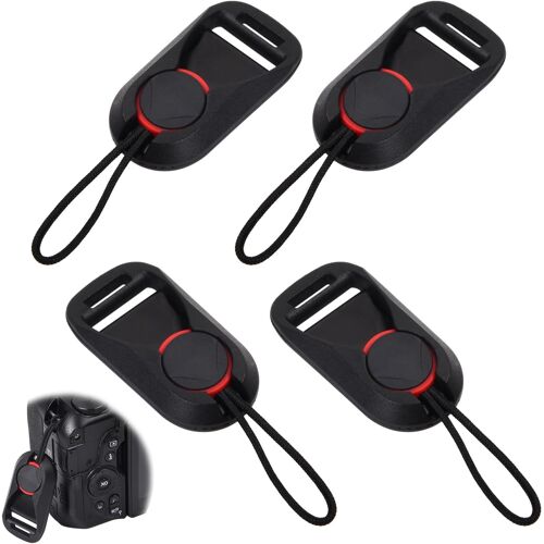 4 Pièces Adaptateur de Courroie D'appareil Photo,Boucle à DéGagement Rapide de l'Appareil Photo,Connecteur de la Sangle de l'Appareil Photo,Universel pour La Plupart Des CaméRas