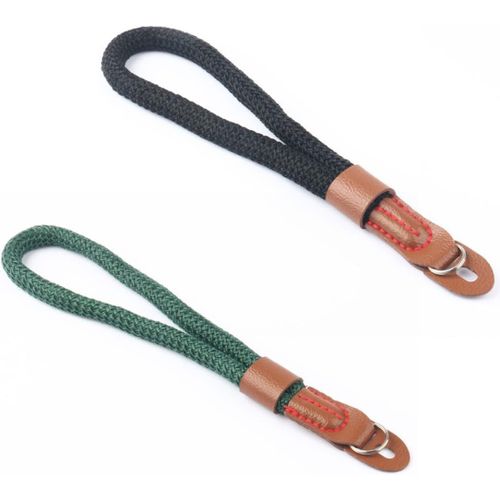2 dragonnes auxiliaires pour appareil photo-dragonne portable en nylon réglable pour appareil photo Canon Nikon,Idéale pour Canon,Appareil Photo en Coton vintage bandoulière Courroie dragonne