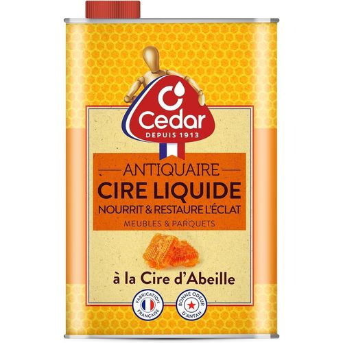 KALANKA-O'Cedar - Cire D'Abeille Liquide - Incolore - Nourrit et Restaure L'éclat - Meubles en Bois - Sol Parquets Vernis, Stratifiés, Vitrifiés - Nettoyant - Vernis - Fabriqué En France - 700 ml