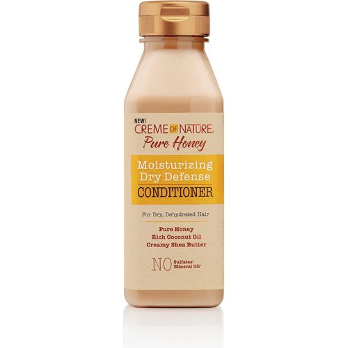 Pure Honey - Après-Shampoing Nourrissant À Base D'huile De Coco, Beurre De Karité Et Miel - Soin Des Cheveux Bouclés Frisés Crépus - Sans Sulfates - Flacon De 355ml 