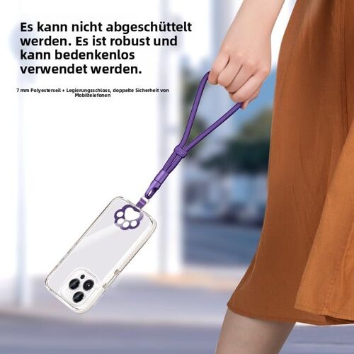 KAL-Chaîne De Téléphone Portable Courte Universelle, Réglable, Cordon Pour Téléphone Portable, Lanière, Sangle De Téléphone Portable, Anti-Perte Avec Patch Ultra Fin