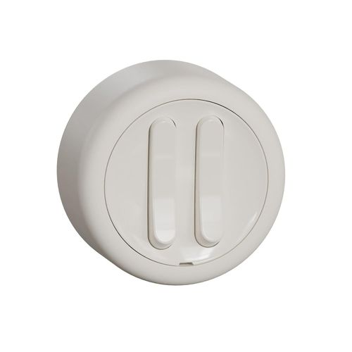 CHECARZHN--NO1-Elso Wde015816 Renova 16 Ax Interrupteur Double Pour Pièces Humides Montage En Saillie Blanc 250 V Ac