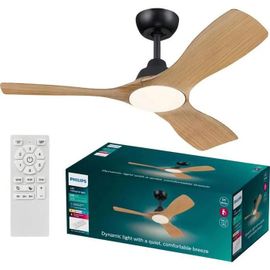 PHILIPS Ventilador techo Luz Olas 42' 30+24W Ne+Wo