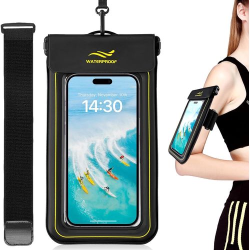 Senior-Pochette Etanche Smartphone Flottante, 2 En 1 Brassard Telephone Sport Ipx8 Housse Étanche Pour Téléphone Portable Coque Flottante Iphone 16/15/14 Pro Samsung S25/24/23 Ultra, Jusqu'à[L1244]