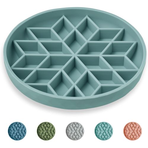 Gamelle Anti Glouton(Arbre De Vie) En Silicone Avec Fond Antidérapant Et Ventouse,Gamelle Anti Glouton Non Toxique Pour Chats Et Chiens De Taille Moyen