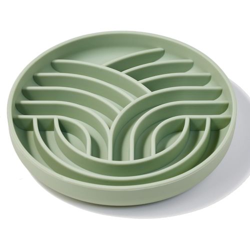 Kalanka-Gamelle Anti Glouton(Arbre De Vie) En Silicone Avec Fond Antidérapant Et Ventouse,Gamelle Anti Glouton Non Toxique Pour Chats Et Chiens De Taille Moyen
