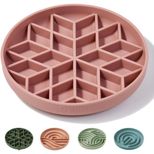 Gamelle Anti Glouton(Arbre De Vie) En Silicone Avec Fond Antidérapant Et Ventouse,Gamelle Anti Glouton Non Toxique Pour Chats Et Chiens De Taille Moyen