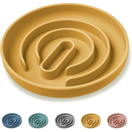 Gamelle Anti Glouton(Arbre De Vie) En Silicone Avec Fond Antidérapant Et Ventouse,Gamelle Anti Glouton Non Toxique Pour Chats Et Chiens De Taille Moyen